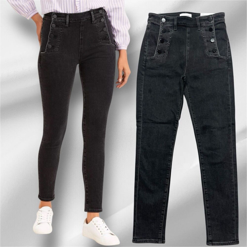 Loft Admiral High-Rise Skinny Women's Black Jeans Size 2/26